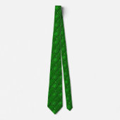 Grüne Art Deco Glamour-Muster Krawatte (Vorderseite)