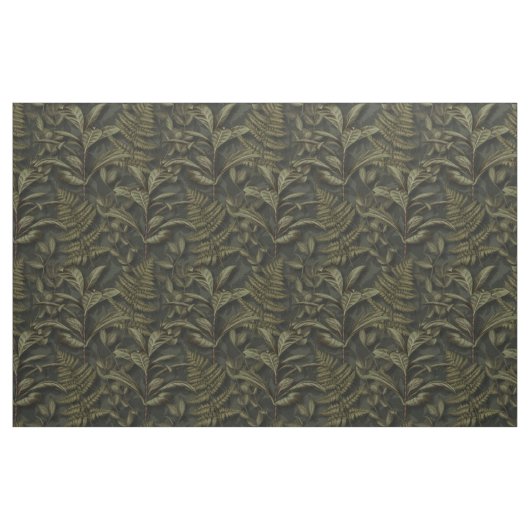Grüne Ästhetik - Dunkle Ferns & Blätter Stoff (Yard (91,4 cm))