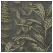 Grüne Ästhetik - Dunkle Ferns & Blätter Stoff (Muster)