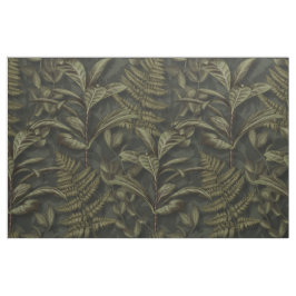 Grüne Ästhetik - Dunkle Ferns & Blätter Stoff
