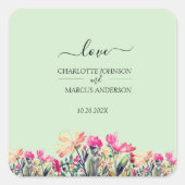 Grüne Aufkleber mit Blumenzahn (Vorderseite)