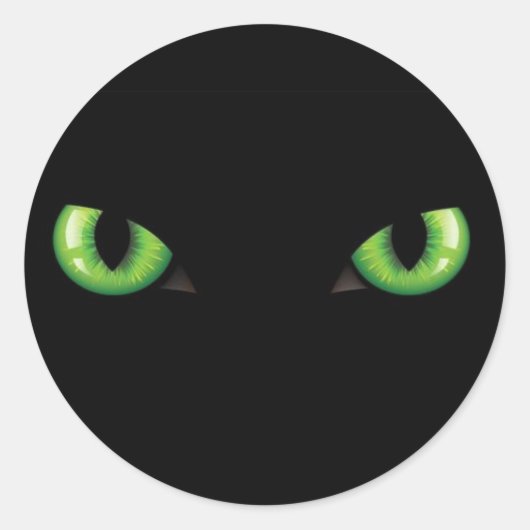 Grüne Augen Aufkleber (Vorderseite)
