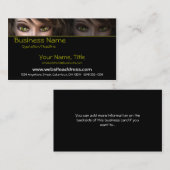 Grüne Augen D1 - Fantasie-Visitenkarten Visitenkarte (Vorne/Hinten)