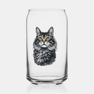 Grüne Augen Katze  Dosenglas