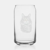 Grüne Augen Katze  Dosenglas (Rückseite)