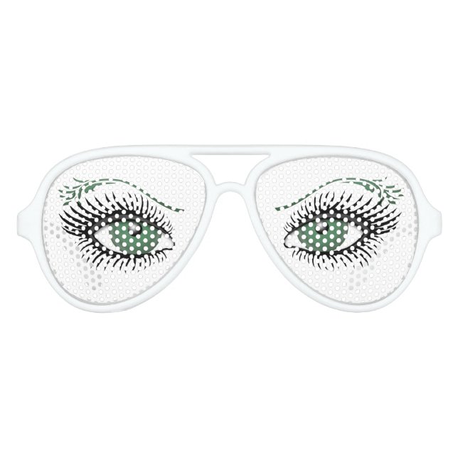 Grüne Augen Partybrille (Vorderseite)