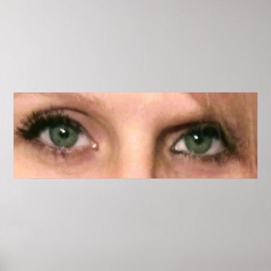 Grüne Augen Poster (Vorne)
