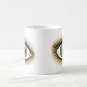 Grüne Augen Symbol Kaffeetasse (Mittel)