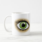 Grüne Augen Symbol Kaffeetasse (Links)