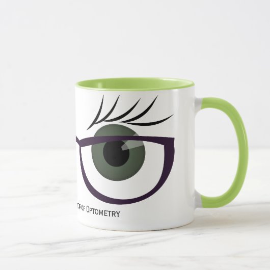 Grüne Augen und Brillen Tasse (Rechts)