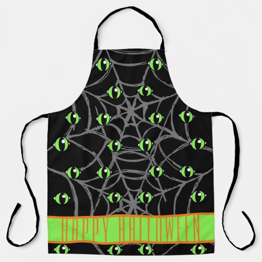 Grüne Augen und graue Spinnennetze, kleine Schürze (Vorderseite)