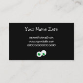 Grüne Augen Visitenkarte (Rückseite)