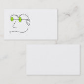 Grüne Augen-Visitenkarte Visitenkarte (Vorne/Hinten)