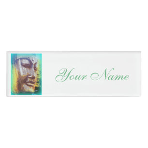 grüne Aura Buddha Namenschild