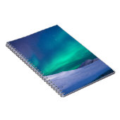 Grüne Aurora Borealis Night Notizblock (Rechte Seite)