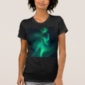 Grüne Aurora Nordlichter T-Shirt (Vorderseite)