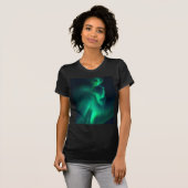 Grüne Aurora Nordlichter T-Shirt (Vorne ganz)
