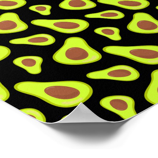 Grüne Avocados Gemüse Lover Veggie Gesunde Ernähru Poster (Ecke)