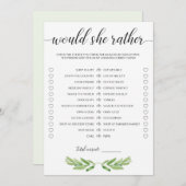 Grüne Baby-Dusche würde sie eher Spielkarten. (Vorne/Hinten)