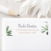 Grüne Babydusche Botanischer Olivenzweig Einfach (Insitu)