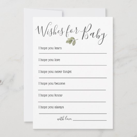 Grüne Babydusche für Kinder Einladung (Vorderseite)