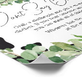 Grüne Babydusche Heilige Kuh Say Baby nicht Poster (Ecke)