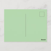 Grüne Babydusche Postkarte (Rückseite)