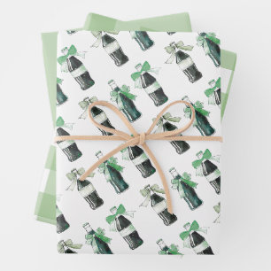 Grüne Babysoda Fertig zum KNALLEN Geschenkpapier Set