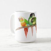Grüne Backe Conure Kaffeetasse (Vorderseite Links)
