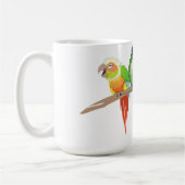Grüne Backe Conure Kaffeetasse (Links)