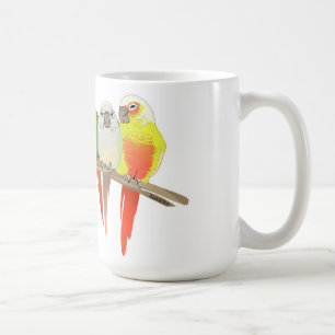 Grüne Backe Conure Kaffeetasse