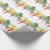 Grüne Backe Conures Geschenkpapier (Ecke)