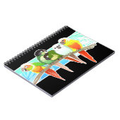 Grüne Backe Conures Notizblock (Linke Seite)