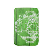 Grüne Badematte (Vorderseite Vertikal)