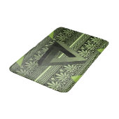 grüne Badewanne im aztec-Badezimmer Badematte (Schrägansicht)