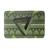 grüne Badewanne im aztec-Badezimmer Badematte (Vorderseite)