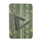 grüne Badewanne im aztec-Badezimmer Badematte (Vorderseite Vertikal)