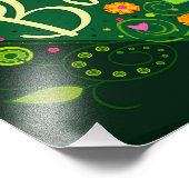 Grüne Balance Inspiration Herzblüte Hübsch Fotodruck (Ecke)