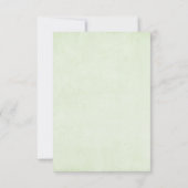 Grüne Bamboo Stalks Naturfotografie Geburtstag RSVP Karte (Rückseite)