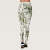 Grüne Bambus Serenität Leggings (Rückseite)