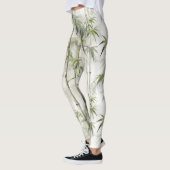 Grüne Bambus Serenität Leggings (Links)