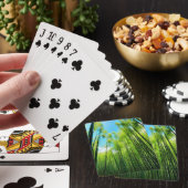 Grüne Bambushaine Spielkarten (In Situ)