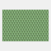 Grüne Bambusmuster Kruste. Umschlagpapier Geschenkpapier Set (Vorderseite 3)