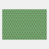 Grüne Bambusmuster Kruste. Umschlagpapier Geschenkpapier Set (Vorderseite 2)