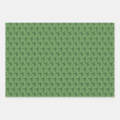 Grüne Bambusmuster Kruste. Umschlagpapier Geschenkpapier Set (Vorderseite)