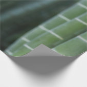 Grüne Bambusschießen Geschenkpapier (Ecke)