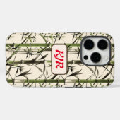 Grüne Bambusstalks und Blätter Case-Mate iPhone Hülle (Rückseite (Horizontal))