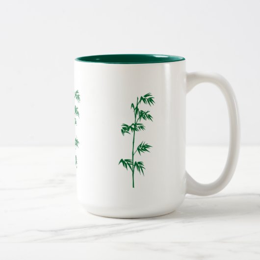 Grüne BambusTasse Zweifarbige Tasse (Rechts)