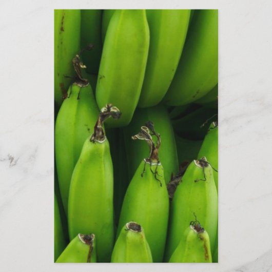 Grüne Banane Fruchtmuster Briefpapier (Vorderseite)
