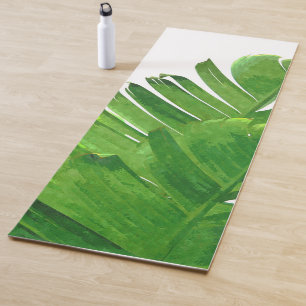 Grüne Bananen-Blätter Yogamatte